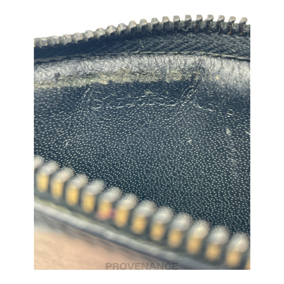 🔴 SLP Fragment Zip Card Holder Wallet - Black Leather - Picture 7 of 7